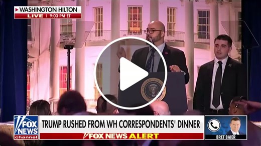 “I heard shots and everybody dove down…within seconds the entire place was filed with secret service, guns drown” @BretBaier describes the chaos and alarm after gunshots were heard at the White House Correspondents' Dinner. - NewsBreak
