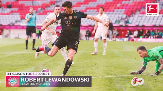 Robert Lewandowskis historisches 41. Saisontor
