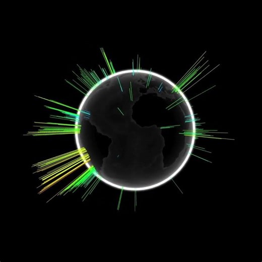 Volcanoes of the World: An Elevation Perspective 🏙️🌍 (Animated Data Map)