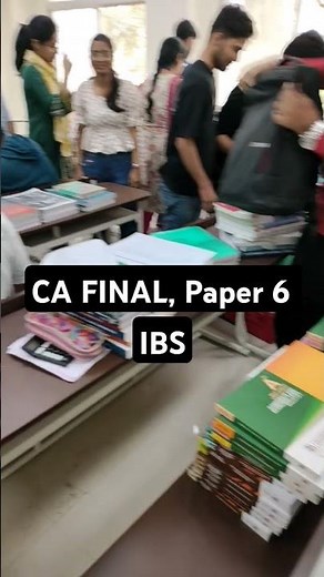 Scene at the examination centre classroom for the IBS paper.Paper 6 CA final. #cafinal #clearexam