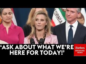 'You Don't Seem To Care!': Jennifer Siebel Newsom Calls Out Press For Asking Off-Topic Questions