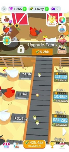 Android game Egg Factory IDLE Clicker Chickens Update 164 #gaming #shorts #chicken #update #576