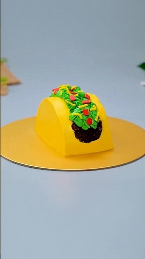 Taco Illusion Cake 🌮🎂#shorts #cake #hooplarecipes