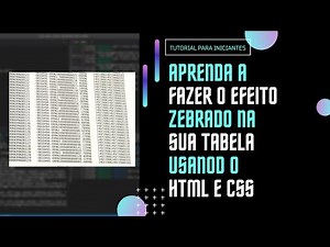 aprenda a como fazer tabelas grandes usando o html e css no vscode