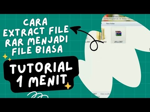 Cara Extract File Rar Menjadi File Biasa Menggunakan WinRAR | Tutorial 1 Menit