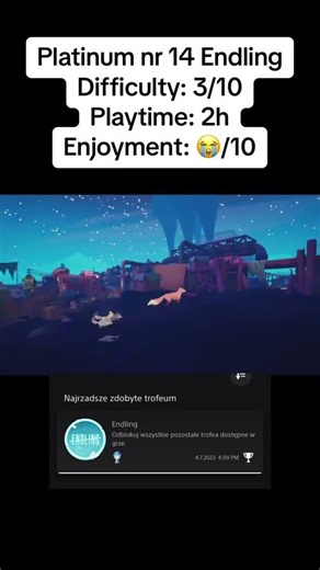 platinum nr 14: Endling #funny #platinum #ps4 #ps5 #trophy #twitch #memes #trophyhunting #gaming