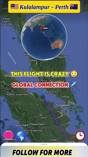 Kulalampur To Perth Direct Flight Route Flight Duration 6 Hours Operated by Batik Air Malaysia