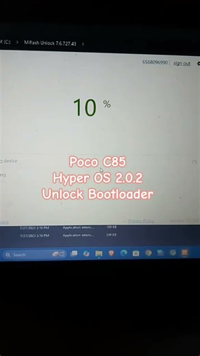 Poco C85 Unlock Bootloader #short #shortviral