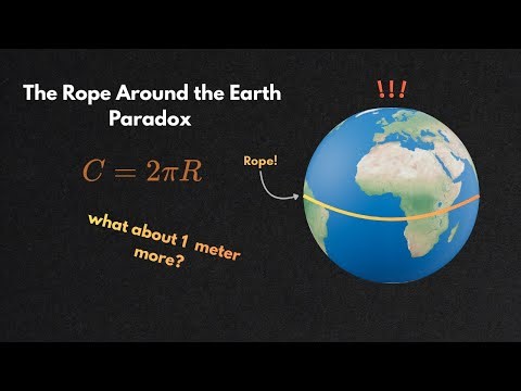 Add 1 Metre to a Rope Around Earth… This Happens! #maths #mathematics #facts #paradox