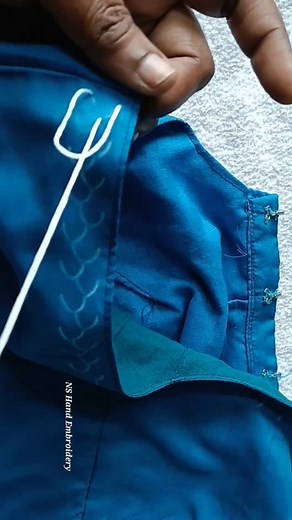 NS Aari Creations & Hand Embroidery on Instagram: "Normal needle work"