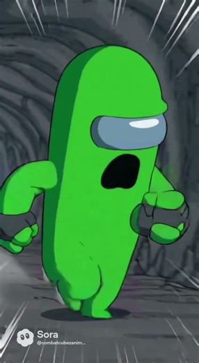 Among Us Short Animation: Black Vs Green- The Cave Battle