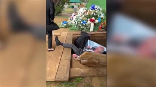 Family demands answers after pallbearers fall into grave at burial