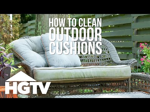 How to Clean Outdoor Cushions | HGTV