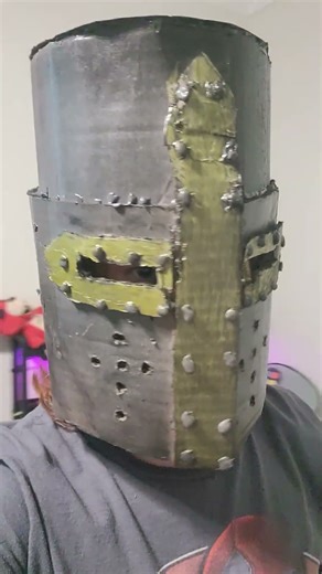 crusader cardboard helmet #history #cardboard #crusader #knights #cosplay