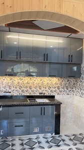 New 10x7 kitchen design metallic Grey subscribe my YouTube channel https://youtube.com/@Raqibinteriorworks?si=56wg0oGpfg2fMJdr | interior for you