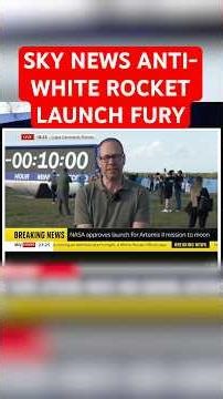 Sky News reporter delivers anti-white tirade during launch of the Artemis rocket sparking outrage