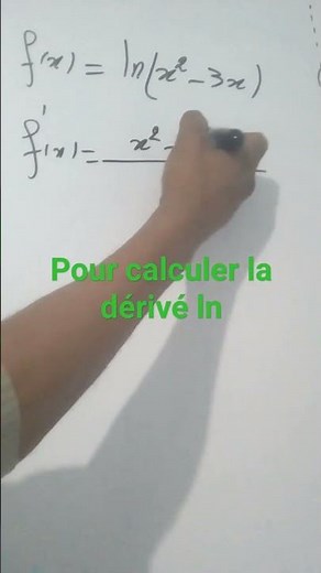 Pour calculer la dérivé des fonctions ln