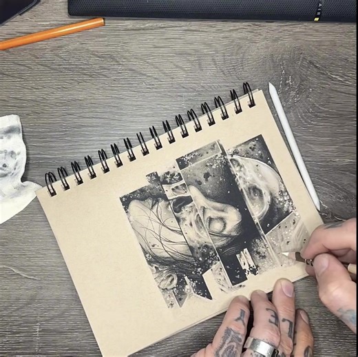 Sharp pencils and clean erasers #charcoaldrawing #art #timelapseart #drawing #art @Ascension Gallery & Tattoo