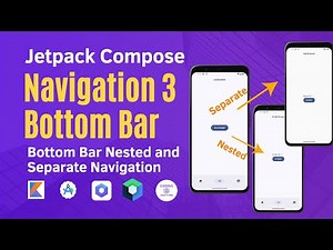 Compose Navigation 3 Bottom Bar Nested Navigation | Bottom Bar Navigation with Compose Navigation 3