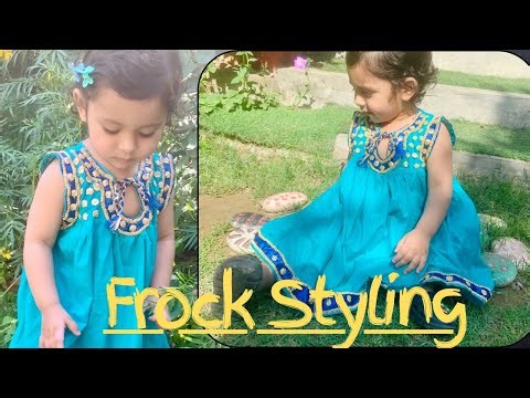 FROCK STYLING IDEA | FOR BEGINNERS | SEWING TUTORIAL| TURNING SIMPLE FROCK INTO A FORMAL ONE 👗