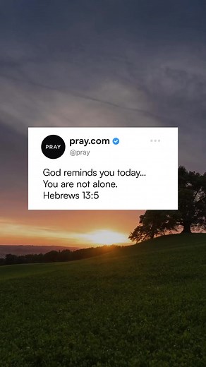 3.1K views · 124 reactions | Feeling lonely? Remember God's promise: You're never alone. 欄"I will never leave you nor forsake you." - Hebrews 13:5. #christiancommunity #christianreels #praydaily #devotionals #letspray #dailyscripture #scriptures #biblefacts #biblequotesdaily #pray | pray.com | Facebook