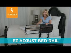 Stander EZ Adjust Bed Rail - Adult Safety Railing for Seniors with Swing-down Rail