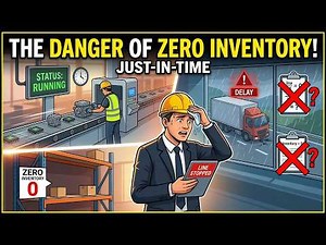Problems of zero inventory | Just In Time manufacturing explanation | Industrial Engineering.