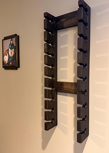 Handmade Wooden Hat Rack: Rustic Farmhouse Wall Organizer for 18 Hats - Etsy