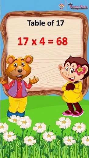 Table of 17 in English | 17 Table | Multiplication Tables English | Learning Video #tableof17