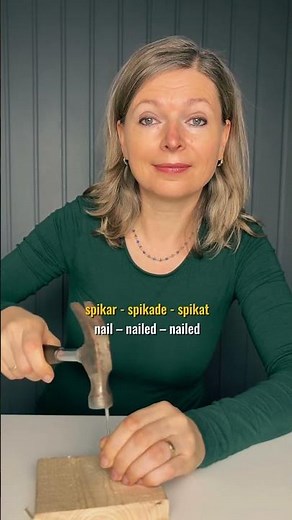 Everyday Swedish verbs in three tenses