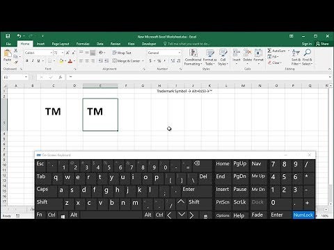 How to Type Trademark Symbol in Excel (Trademark Symbol Using Keyboard Shortcuts)