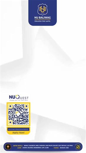 Apply now for a global career in BS Tourism Management at NU Baliwag! 💛💙 ___________________________________________ 3rd Term AY 2025-2026 Online Application is NOW ONGOING! Online Application for 1st Term AY 2026-2027 is ONGOING! Register and apply through this link: https://onlineapp.nu-baliwag.edu.ph/quest to reserve your slot. For inquiries, contact the NU Baliwag Admissions Office: Email Address: admissions@nu-baliwag.edu.ph (College) shsadmissions@nu-baliwag.edu.ph (SHS) Contact Number: 