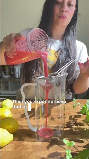 Last-minute 4th of July drink that takes 5 minutes 🍋🍓 Real raspberries + fresh lemon juice, no