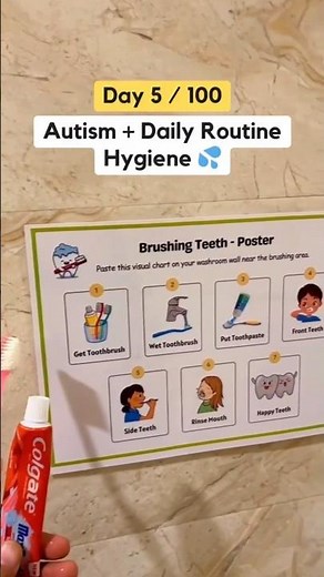 Day 5 / 100 Activity = Autism + Daily Routine Hygiene #autismparenting #specialneedsparenting