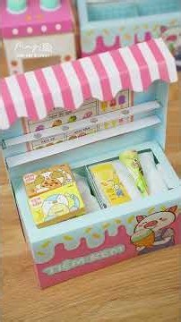 Làm tủ kem từ đồ chơi giấy - Tự làm mô hình giấy 3D DIY cùng Tiệm Tạp Hóa Nhà May