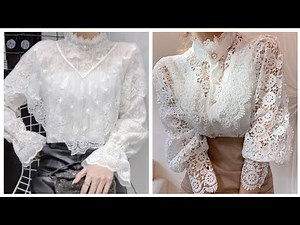 most demanding luxury high quality lace blouse designs ideas for women 2021-2022