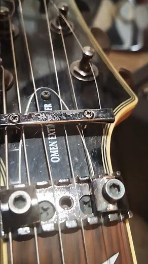 replacing -changing a string on a Floyd Rose guitar whammy #tutorial #howto #diy #repair #guitar #yt