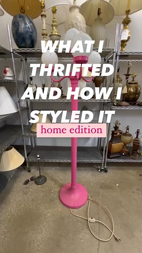 The “Sesame Street” lamp officially has a new home in my living room. #neverpayretail #s #vintagefinds #thriftlife | Dina Thrift & Style