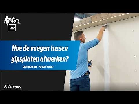 Hoe de voegen tussen gipsplaten afwerken ? - Atelier Knauf