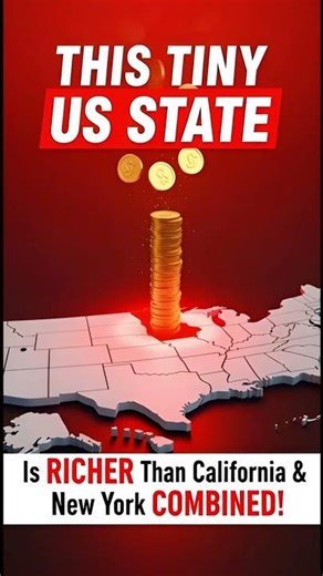 This Small State Is Richer Than California & New York Combined #shorts