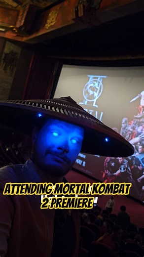 I attended the mortal Kombat 2 premiere and made this Raiden Hat!