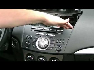 Mazda 3 2010-2013 original radio unit removal