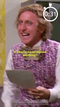 Did Charlie Legally Accept Wonka's Offer in the Chocolate Factory?