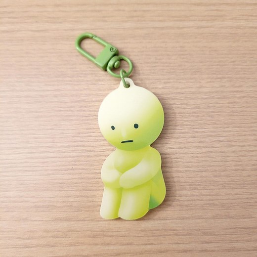 Smiski Glow-in-the-dark Keychain - Etsy
