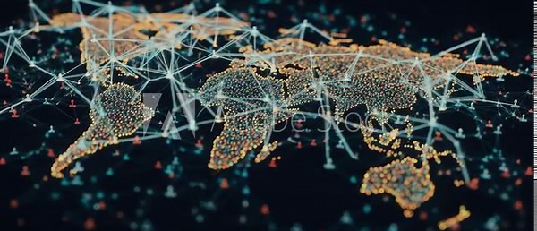 Global Network: Humanity's Interconnected World - A Dynamic Visualization