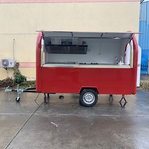 [Hot Item] Mobile Hot Dog Snack Concession Catering Trailer Stainless Steel Towable Fast Food Trailer for Sale