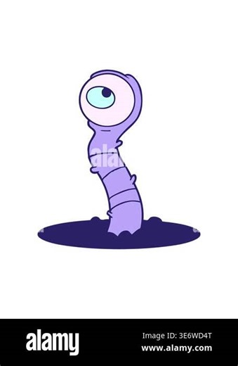 pressure popping animation of cartoon alien swamp monster Stock Video Footage - Alamy