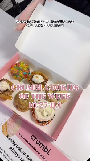 Tasting & reviewing the @crumbl cookies of the week! 10/27-11/1 #crumbl #crumblecookie #crumblecookiereview | Rob Pepp