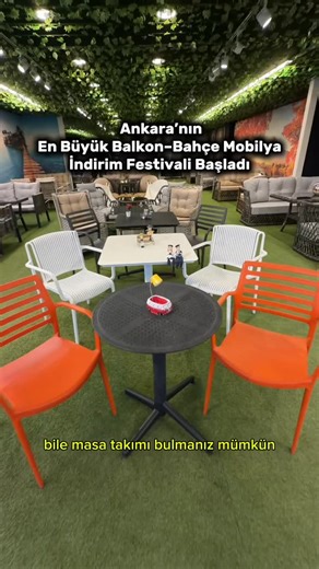 Ankara’ya Dair Her Şey😊 on Instagram: "Ankara’nın en büyük balkon–bahçe mobilya indirim festivali başladı! 🌿✨Tanıtım İstanbul Yolu üzerindeki Bahçemo Batıpark’de yüzlerce ürün, farklı tarz ve bütçeye uygun seçeneklerle sizi bekliyor! 😍 @bahcemo.ankara 🪑 4.999 TL’ye kadar süper masa takımları 🌸 Küçük balkonlar ve mutfaklar için harika takımlar ☔ Bahçe takımlarını yağmur altında bile deneyimleme fırsatı 🛍️ Halılarda 1 alana 1 bedava – 3.000 TL’lik halılar sadece 1.500 TL! 💳 Peşin fiyatına 9