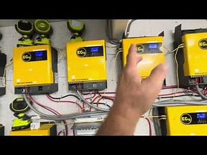 Up to 6 EG4 3kW inverters in parallel, easy set up to get your system up and running when installing